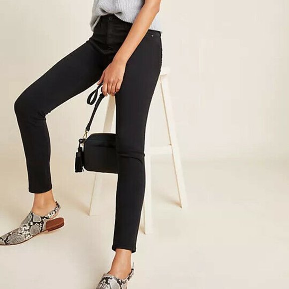 Anthropologie Denim - AG Anthropologie The Abbey High-Rise Skinny Ankle Jeans Black Size 31 H11700